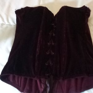 Velvet bustier